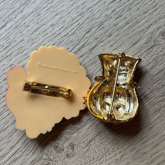 Festive Turkey and Pumpkin Brooch Set - Picture 4 of 4